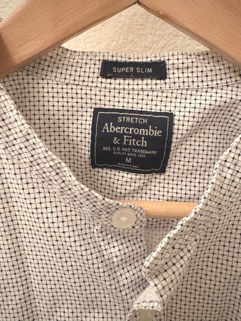 Abercrombie & Fitch mandarin collar shirt